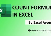 How to use COUNT formula in excel