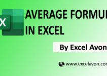 How to use Average Formula in Excel