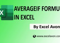 How to use AVERAGEIF Formula in Excel