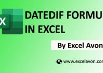 How to use DATEDIF Formula in Excel