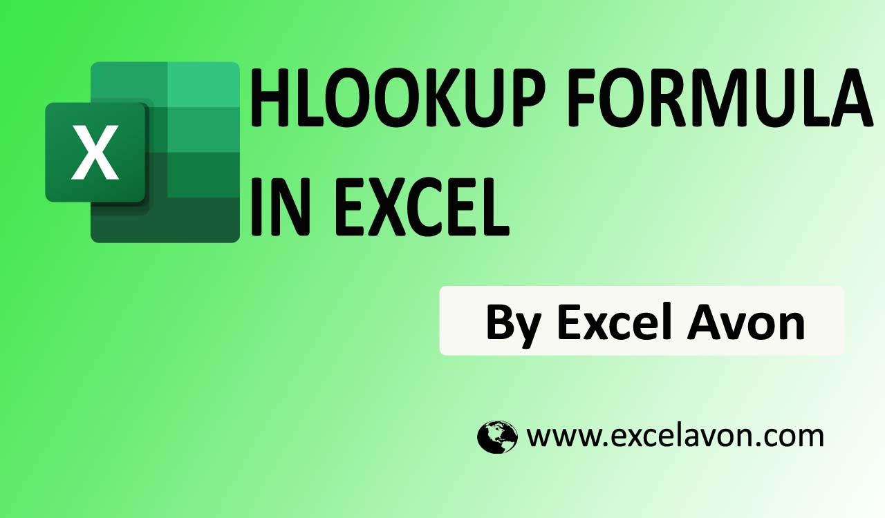 Hlookup Formula In Excel With Example Youtube