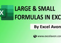 How to use LARGE & SMALL formulas in Excel