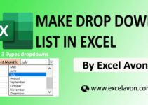 How to make Drop Down List in Excel – Excel Avon