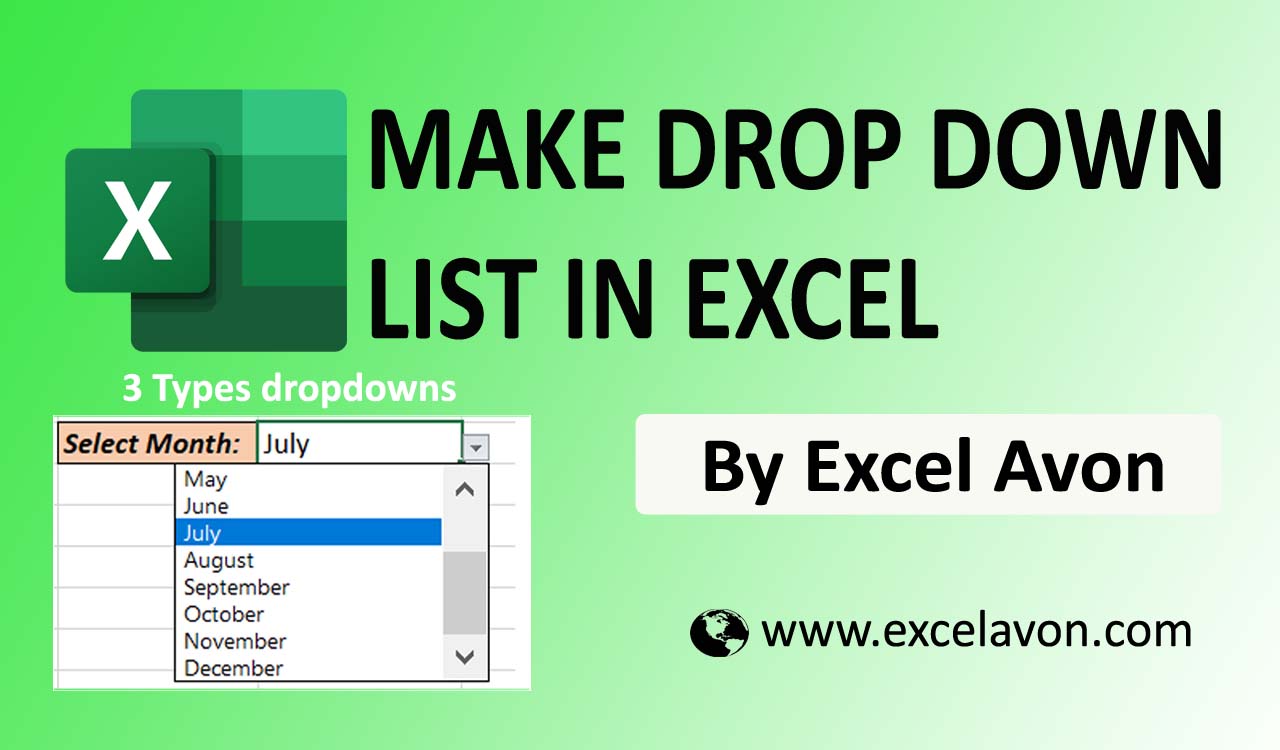 how-to-make-drop-down-lists-in-excel