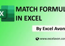 How to use MATCH Formula in Excel