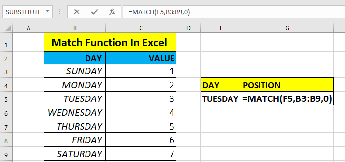 MATCH-FUNCTION-EXCEL