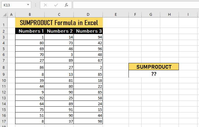 SUMPRODUCT FORMULA 1 IMAGE