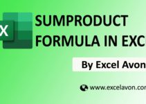 How to use SUMPRODUCT Formula in Excel