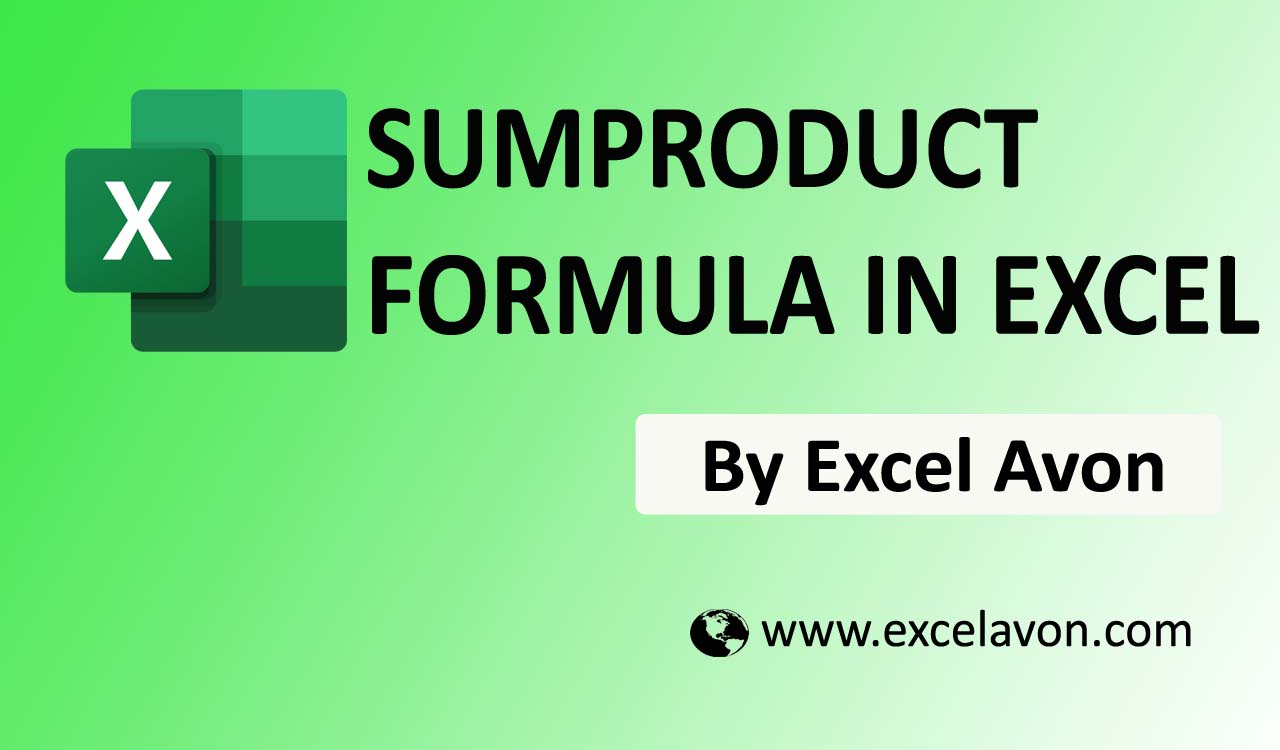  How To Use SUMPRODUCT Formula In Excel 