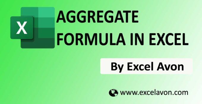 How to use AGGREGATE Formula in Excel (2Example)