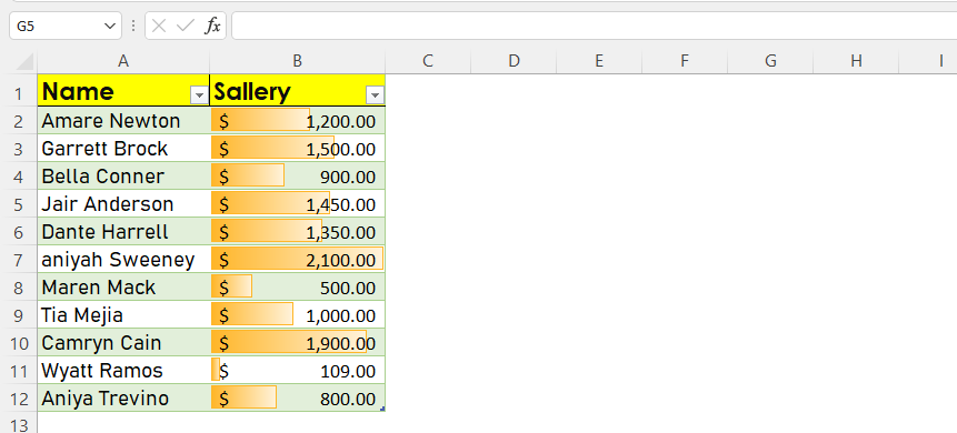 Conditional-FOrmatting-Data-Bars-in-Example