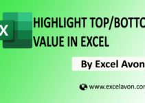 How to Highlight Top or Bottom value in Excel(2 Examples)