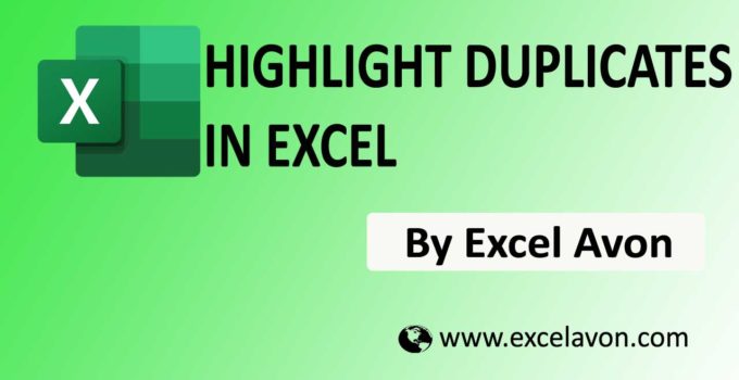 How to use Highlight Duplicates in Excel(2 Example)