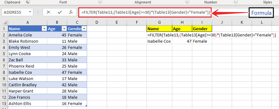 how-to-use-filter-formula-in-excel-with-3-examples