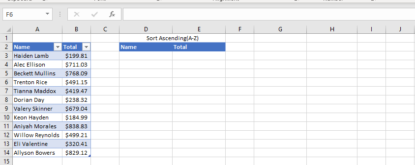 SORT-FORMULA-IN-EXCEL-MS