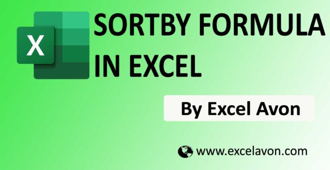 How to use SORTBY Formula in Excel (4 EXAMPLE)