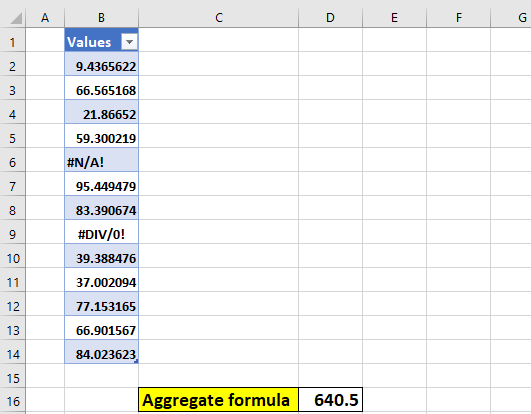 aggregate-formula-in-excel- hierror-value.