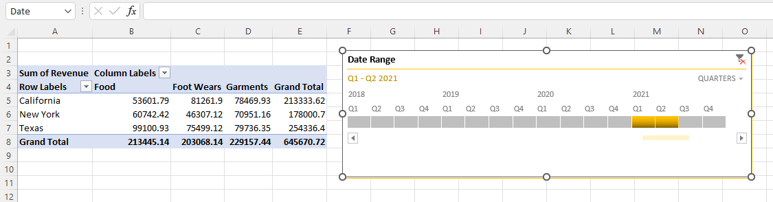 How to Insert Timeline in Excel