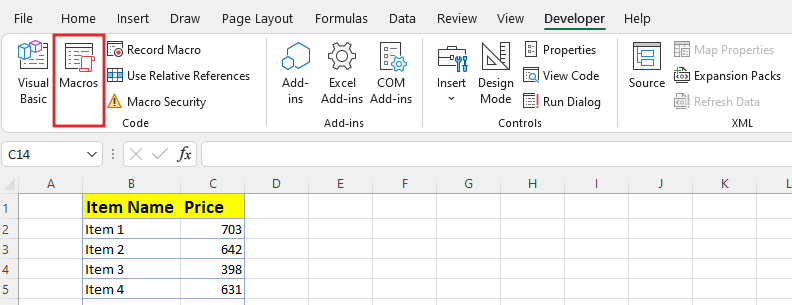 How to Record a Macro in Exce1