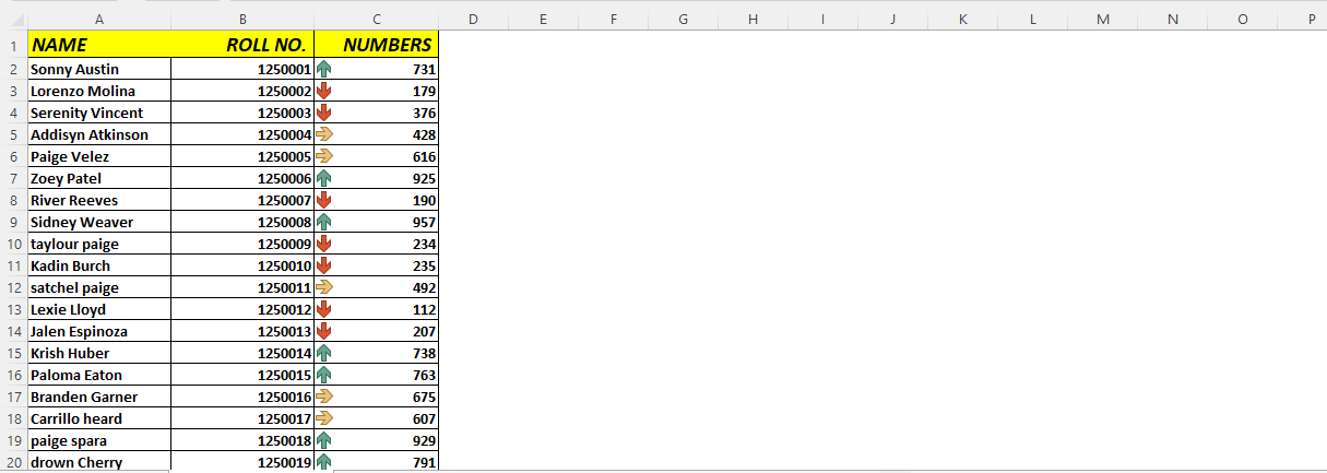 ICON-SET-conditional-FORMATTING