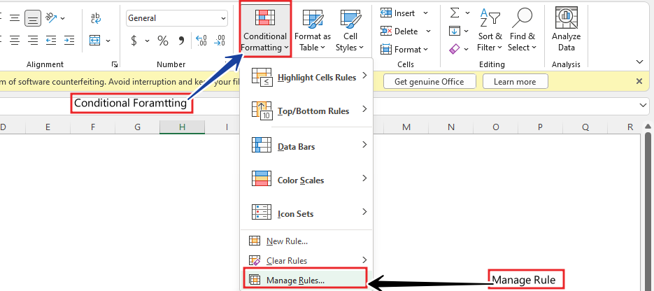 ICON-SET-direction-conditional-FORMATTING