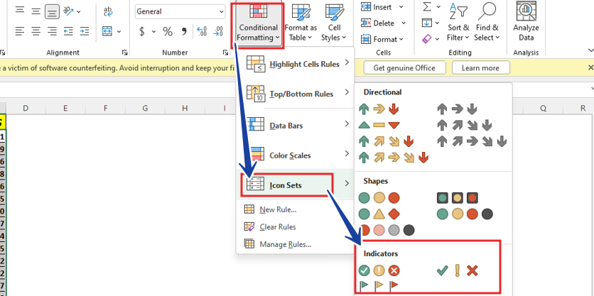 ICON-SET-direction-conditional-FORMATTING(11)