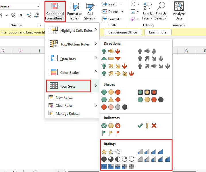 ICON-SET-direction-conditional-FORMATTING(13)