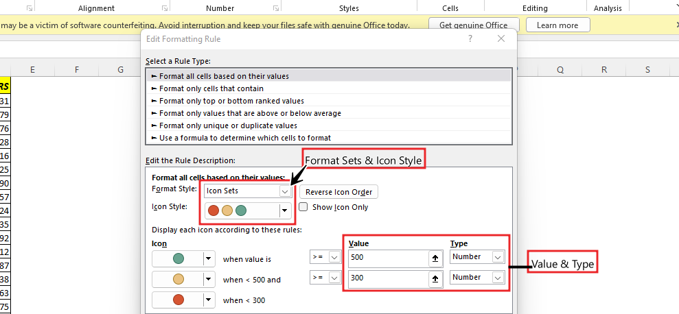 ICON-SET-direction-conditional-FORMATTING(7)