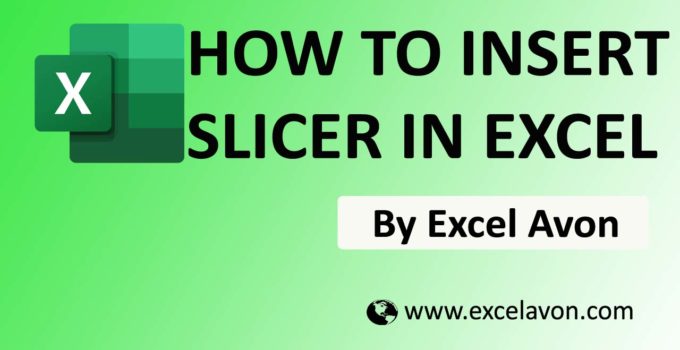 How to Insert Slicer in Excel(2Example)