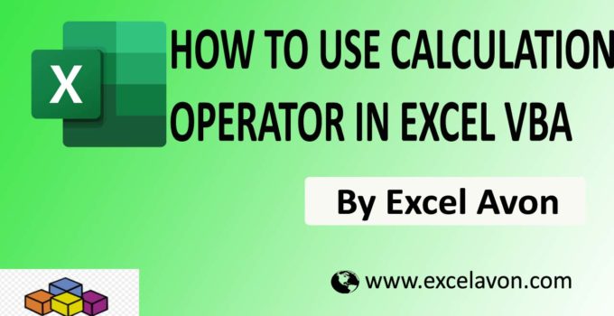 How to Operator in Excel VBA Easily (12 Examples)