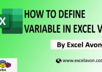 How to Define  Variable in Excel VBA (2 type variable)