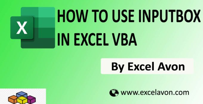 How to use Input Box in Excel