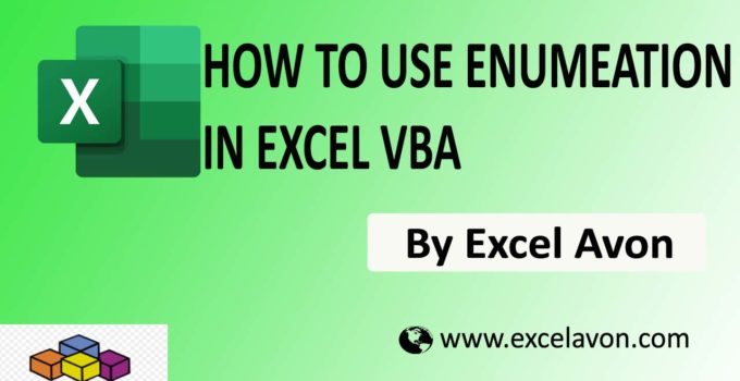 How to use Enumeration in Excel VBA Easily (2 Example)