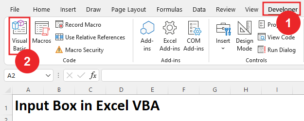 How To Use Input Box In Excel VBA