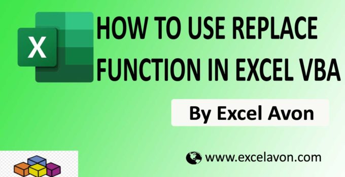 How to use Replace Function in Excel VBA Easily (2 Type)