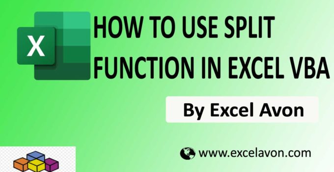 How to use Split Function in Excel VBA Easily (4 Examples)