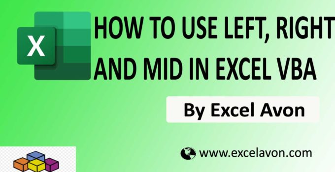 How to use String Functions (Left, Right and Mid) in Excel VBA Easily (3 functions)