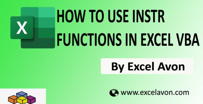 How to use InStr Function in Excel VBA Easily (3 Example)