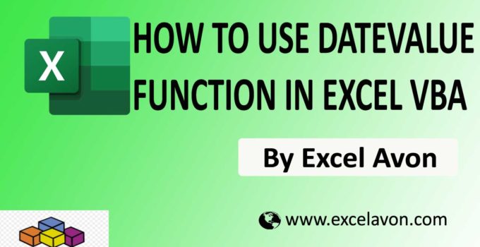 How to use DateValue Function in Excel VBA Easily (7 Examples)