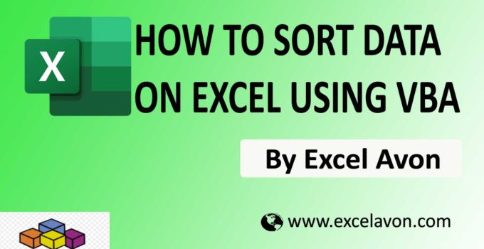 How to Sort Data on Excel using VBA Easily (5 Examples)