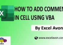 How to add comments in cell using Excel VBA Easily (2 Types)