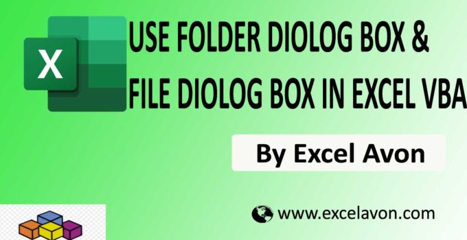 Use File Dialog box & Folder Dialog box in Excel VBA Easily (5 Examples)