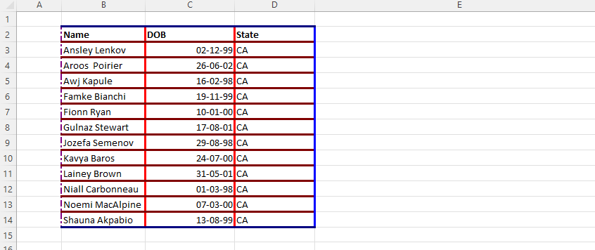 How to Insert Border in Excel using +1