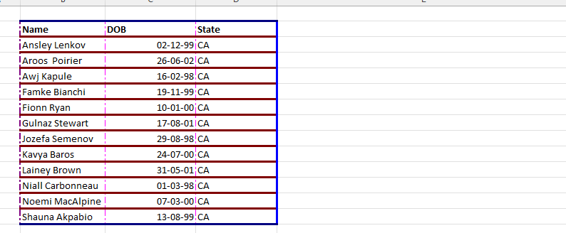 How to Insert Border in Excel using +10