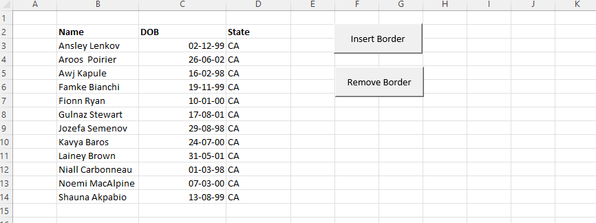 How to Insert Border in Excel using +13