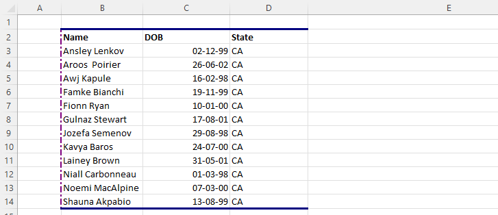 How to Insert Border in Excel using +8