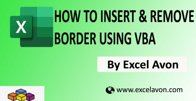 How to Insert Border in Excel using VBA Easily (7Examples)