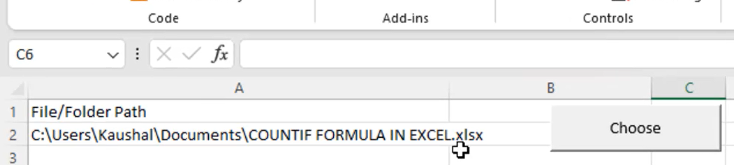 Use File Dialog box and folder Dialog box in Excel VBA.