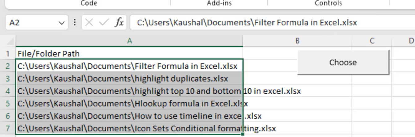 Use File Dialog box and folder Dialog box in Excel VBA13