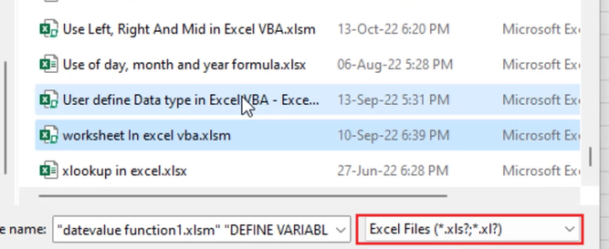 Use File Dialog box and folder Dialog box in Excel VBA14